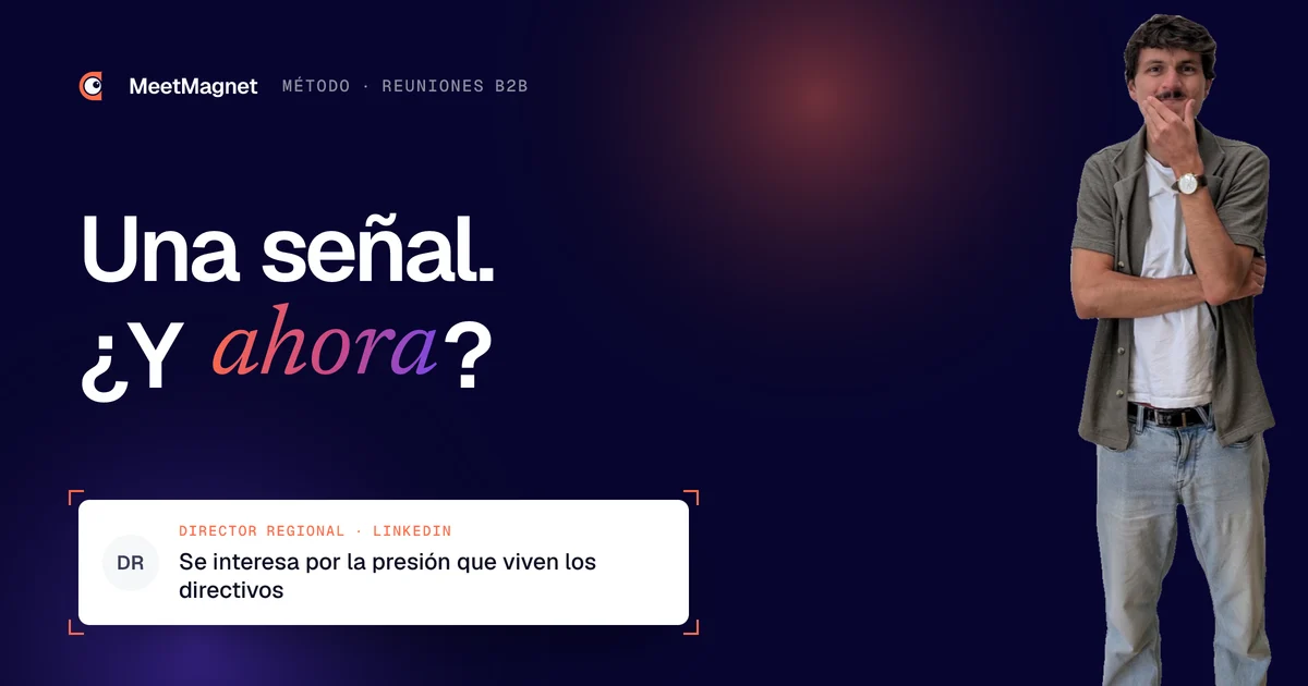 Etienne Douillard, fundador de MeetMagnet, se pregunta cómo convertir una señal de compra de LinkedIn en reunión B2B