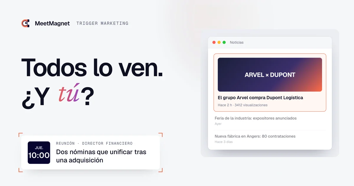 Noticias: la compra de una empresa que todos han visto, el evento desencadenante