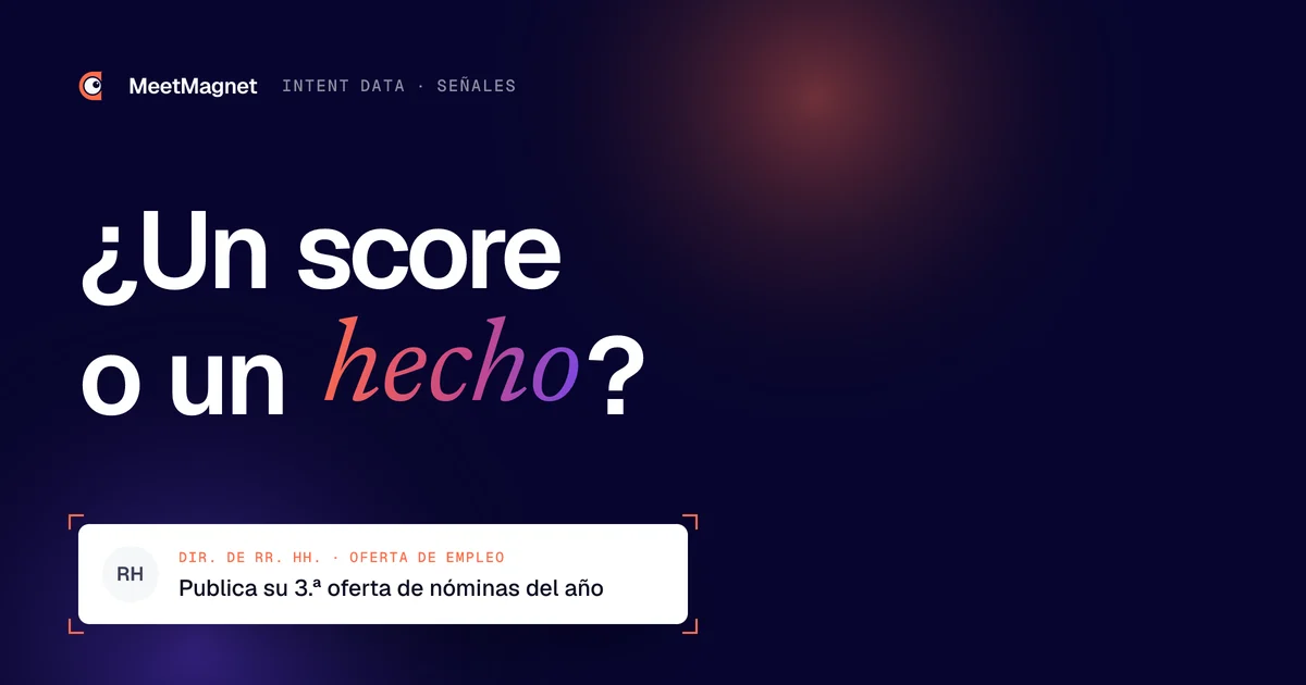 ¿Un score o un hecho? · Publica su 3.ª oferta de nóminas del año