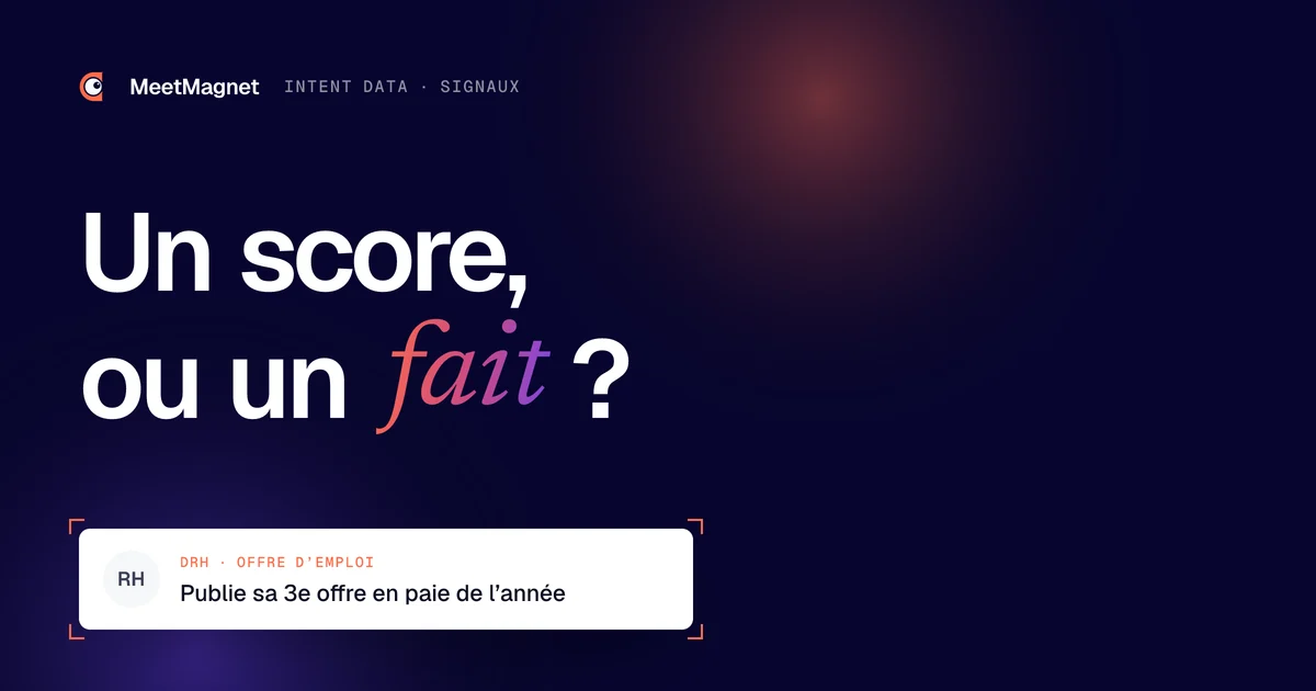 Un score, ou un fait ? · Publie sa 3e offre en paie de l’année