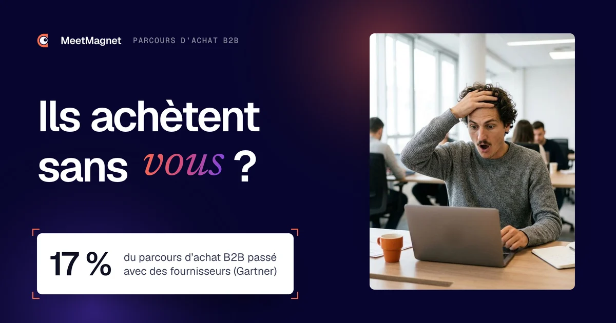 Etienne Douillard, fondateur de MeetMagnet, surpris : seuls 17 % du parcours d'achat B2B se passent avec des fournisseurs