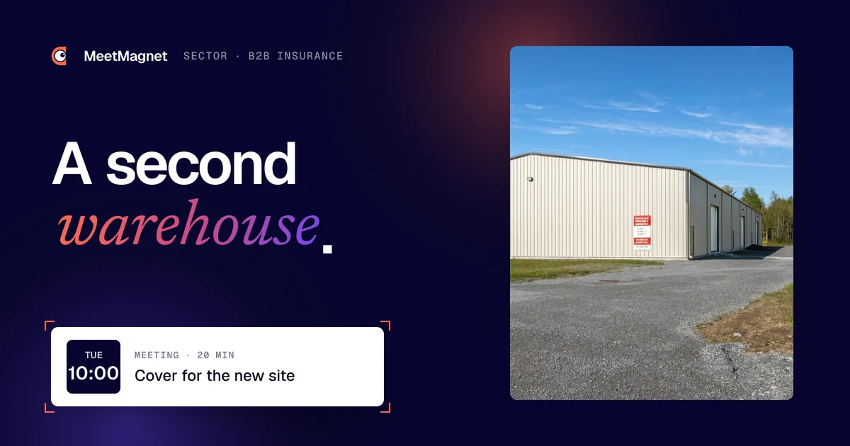 New warehouse on the edge of a business park
