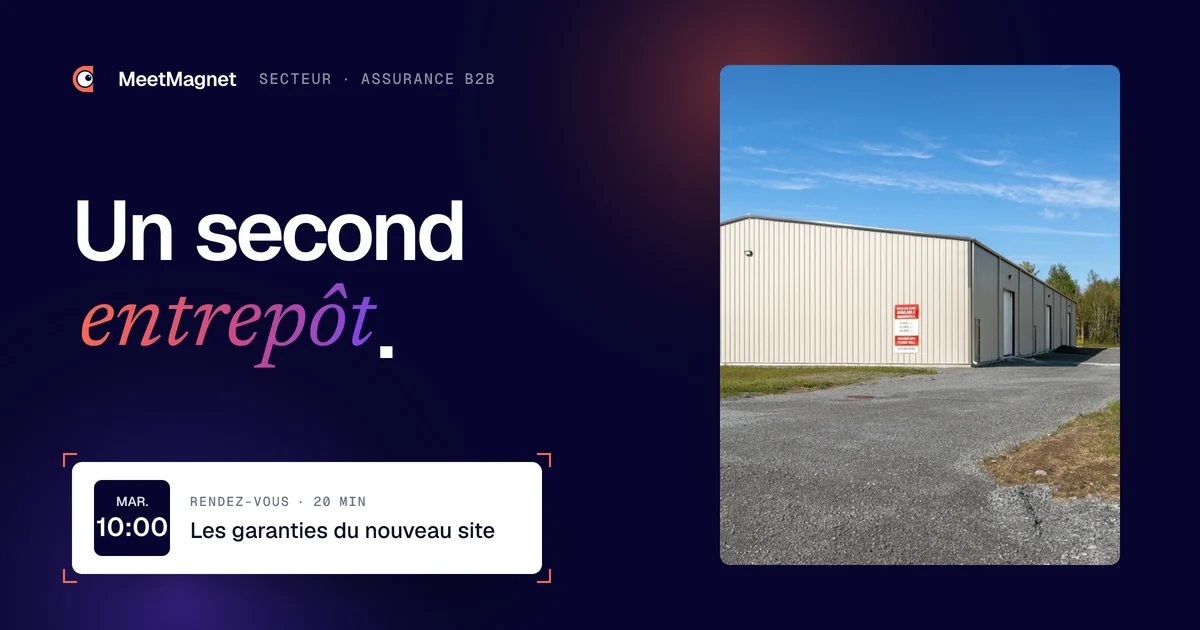 Entrepôt neuf au bord d’une zone d’activité