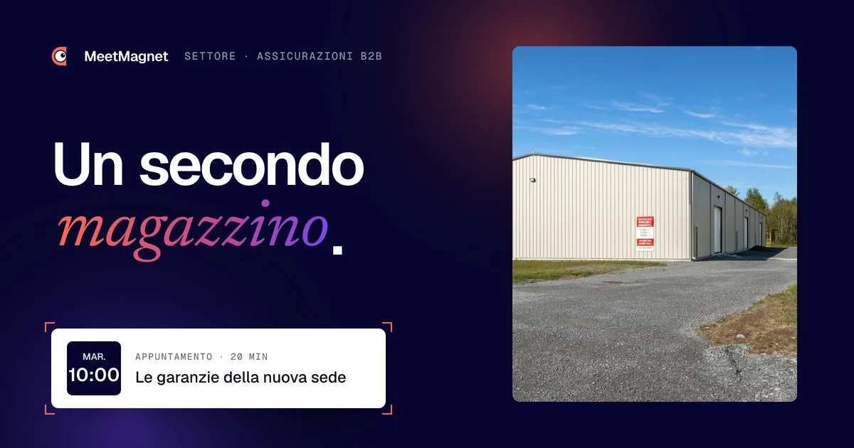Nuovo capannone ai margini di una zona industriale