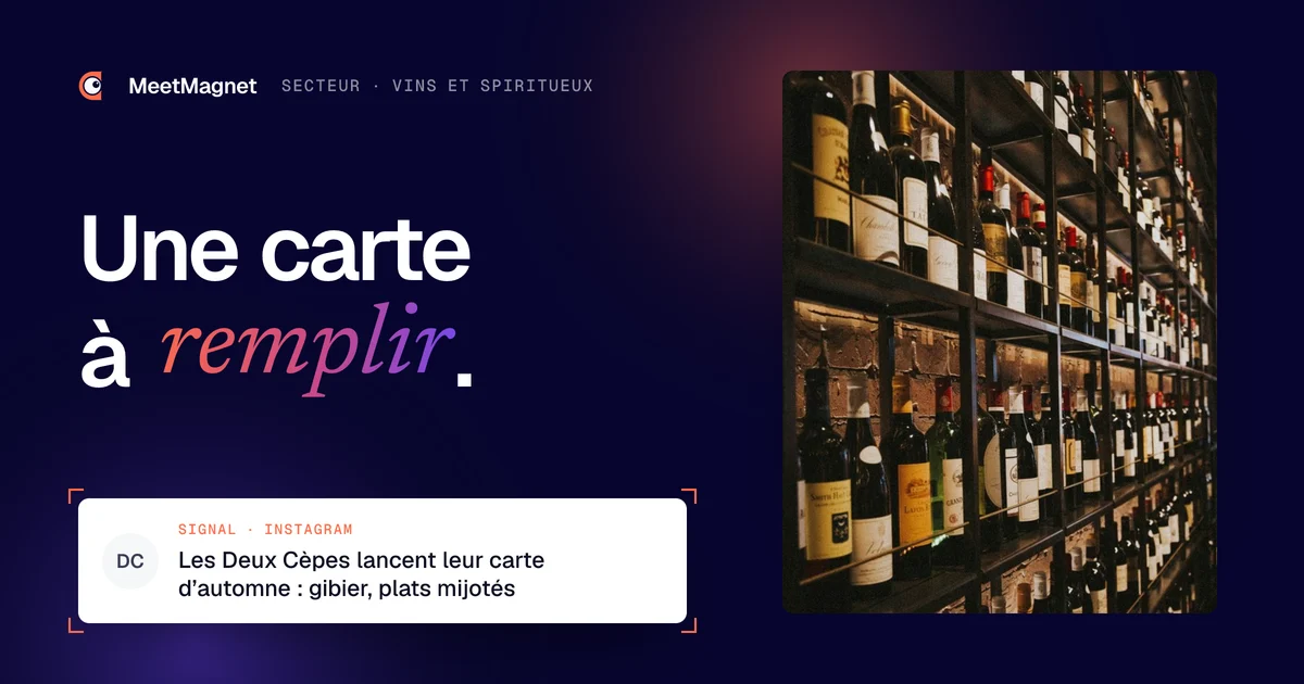 Étagères de bouteilles chez un caviste