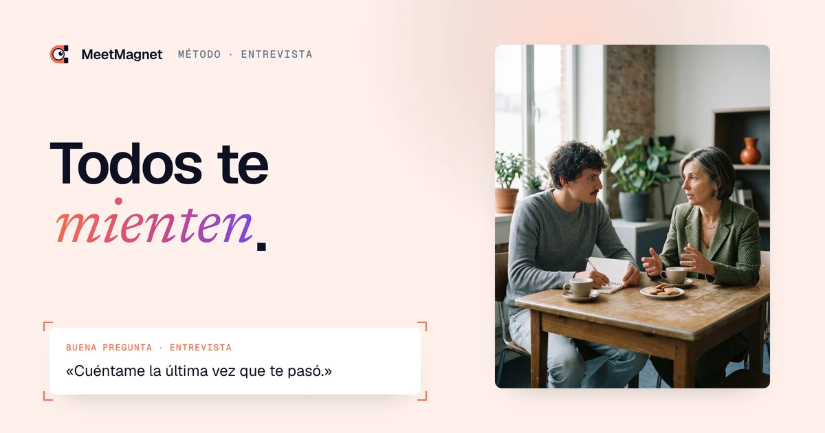 Etienne Douillard, fundador de MeetMagnet, y una buena pregunta de entrevista de prospección según el test de mamá