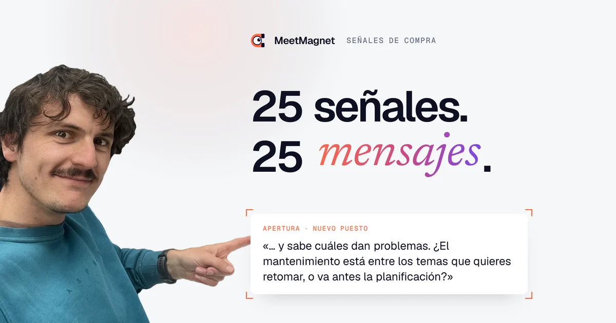 Etienne Douillard, fundador de MeetMagnet, muestra 25 señales de compra B2B y una frase de apertura basada en una señal