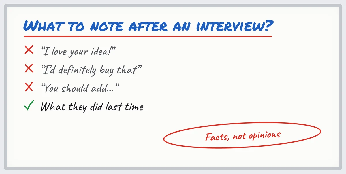 Whiteboard: compliments, promises and ideas are worthless; what the customer did last time is what counts