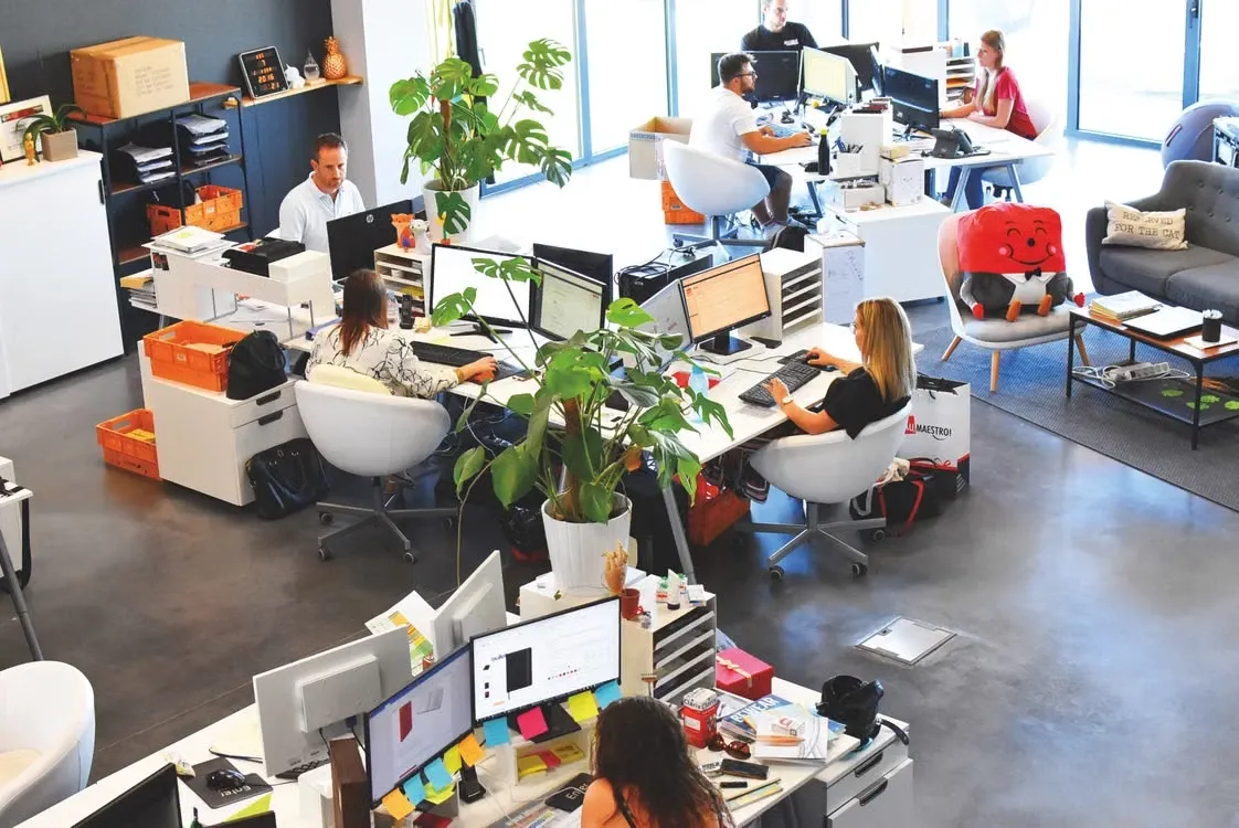 An agency office